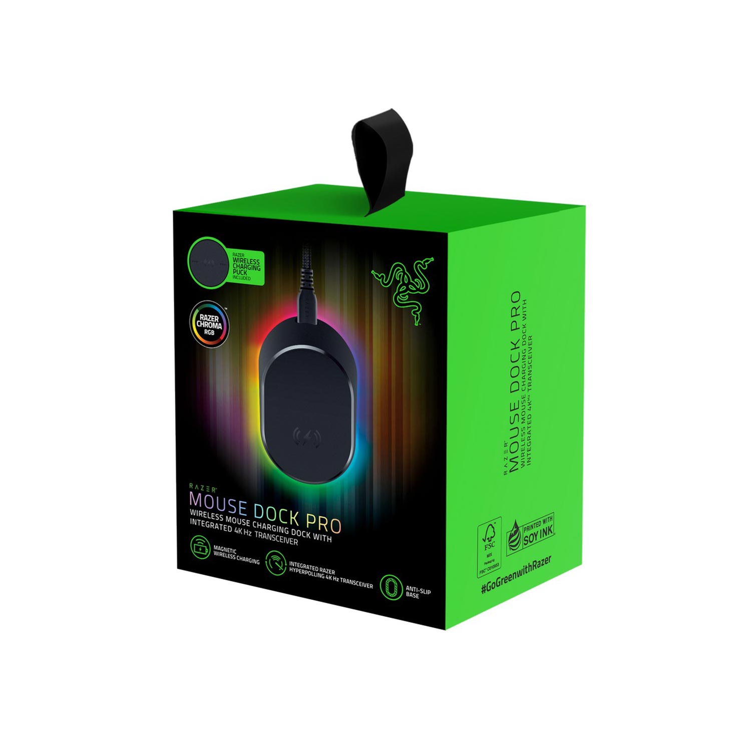 Dock Pro Razer RGB Para Mouse + Wireless Charging Puck Bundle