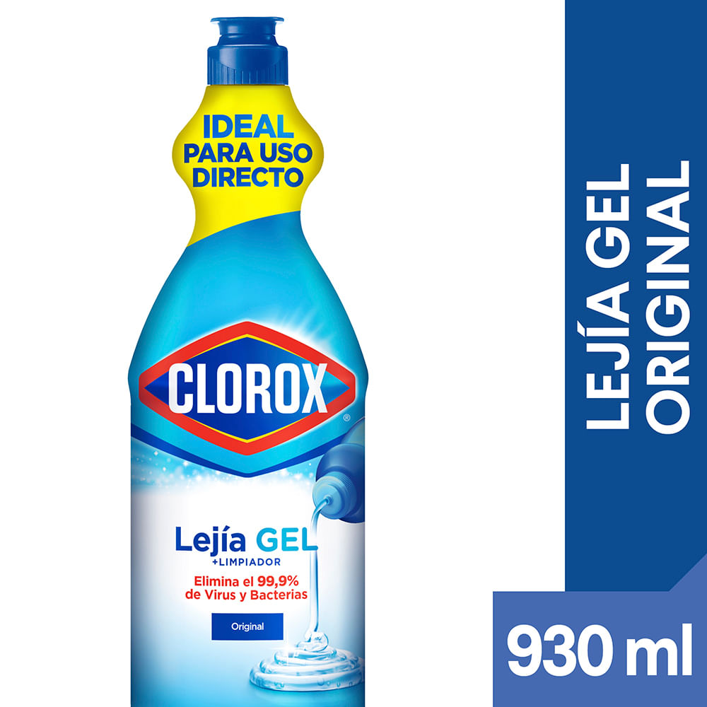 Lejía Gel Original CLOROX Botella 930ml