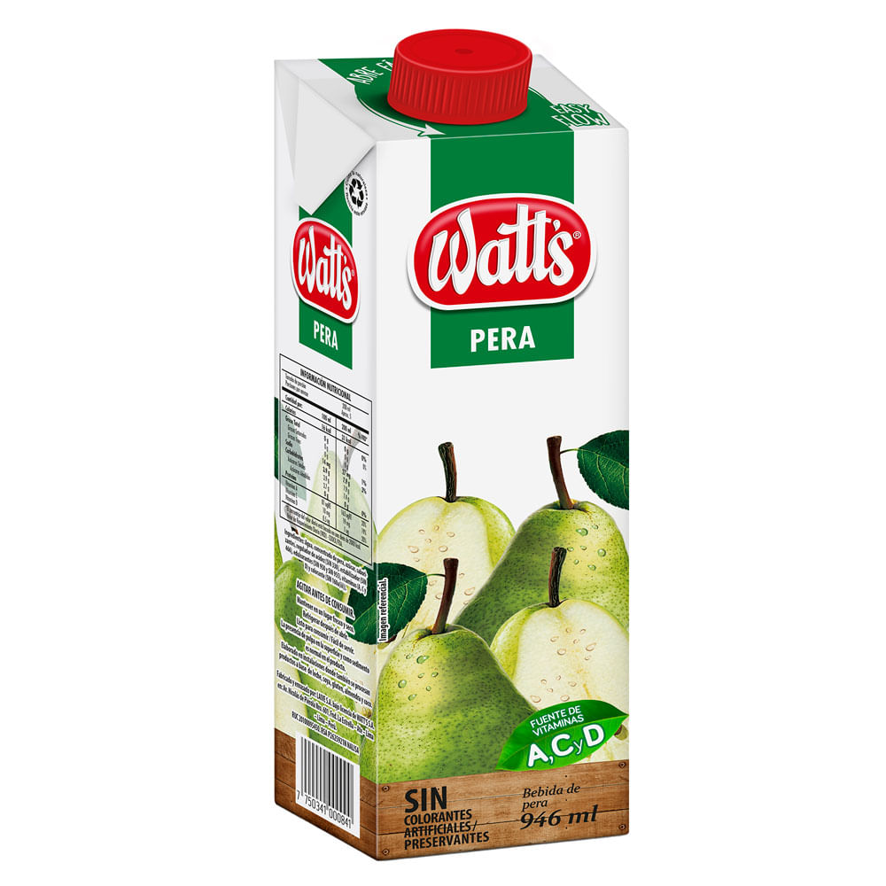 Bebida de Pera WATT'S Caja 946ml