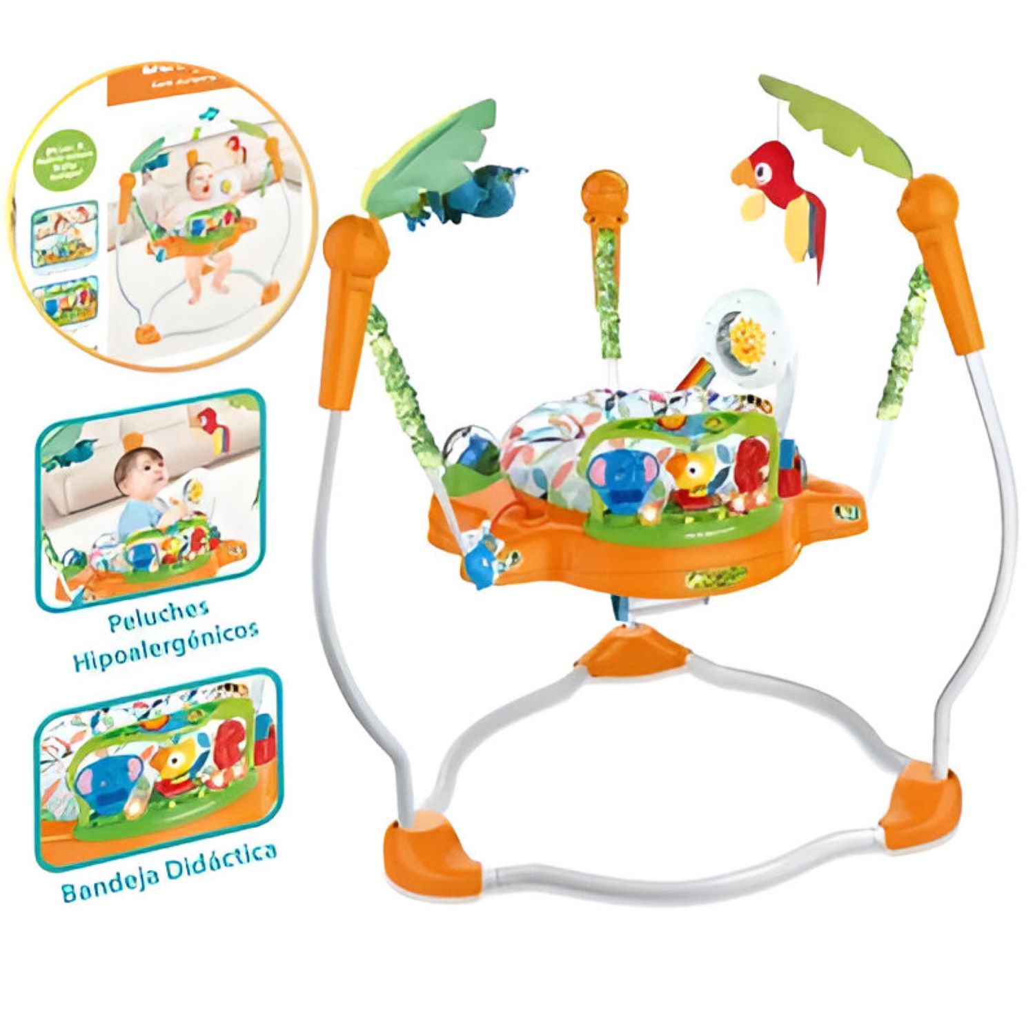 Saltarín Ideal JUMPER Centro de Actividades 360° Naranja