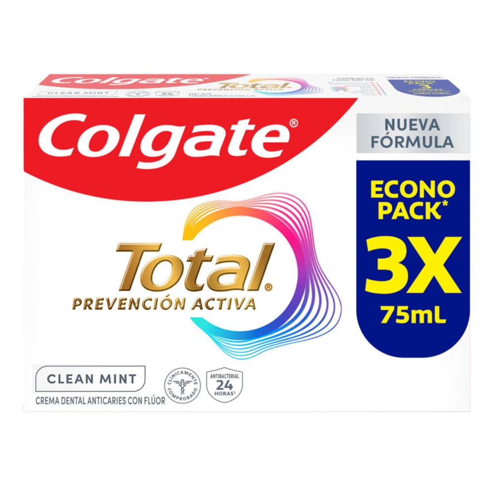 Pasta Dental COLGATE Total 12 3x75ml