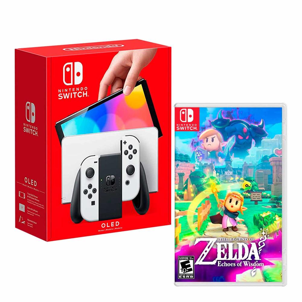 Consola Nintendo Switch Modelo Oled Blanco + Zelda Echoes