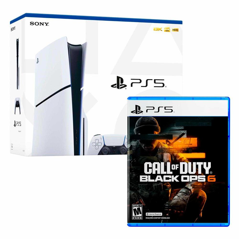 Consola Playstation 5 Slim Con Lector De Discos + Call Of Duty Black Ops 6