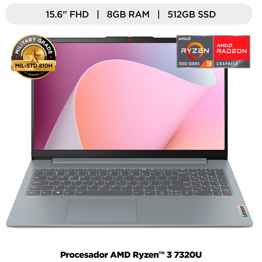 Laptop LENOVO IdeaPad Slim 3 15AMN8 15.6" AMD Ryzen 3 7320U 8GB 512GB SSD