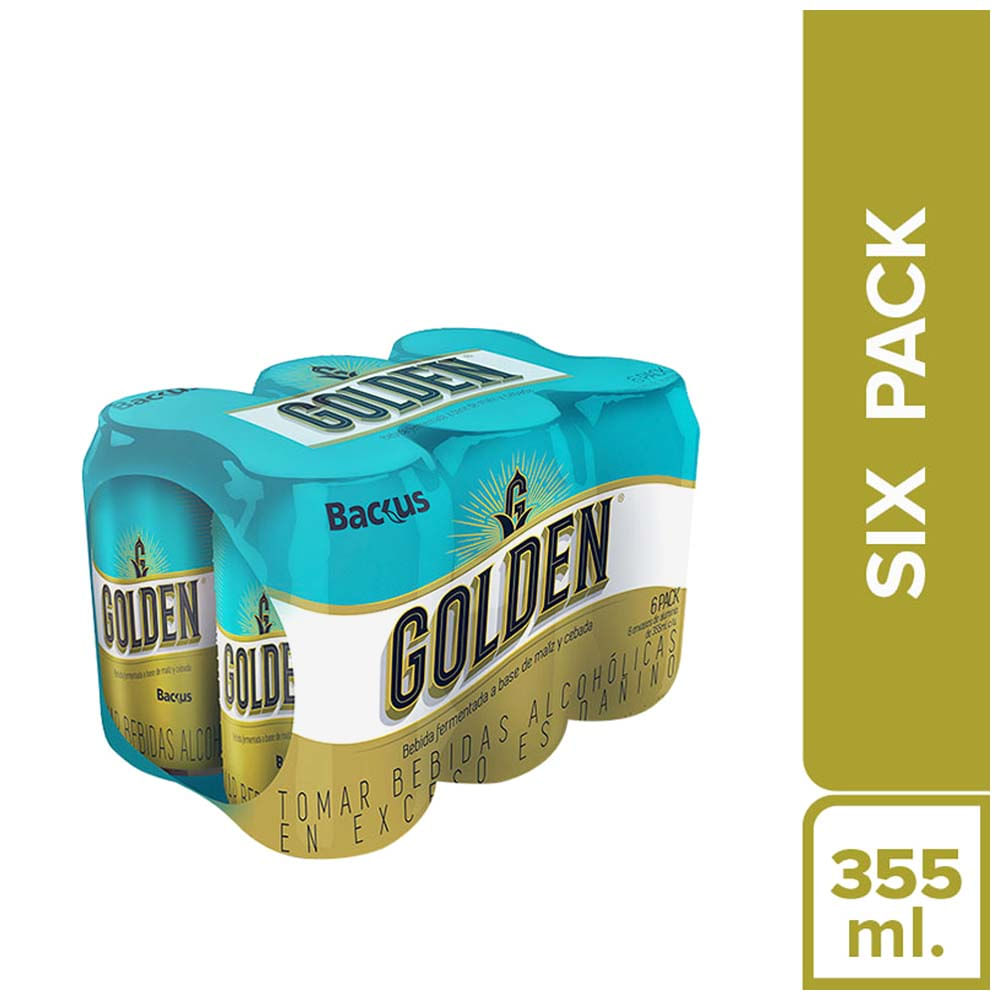 Bebida GOLDEN Lata 355ml Paquete 6un