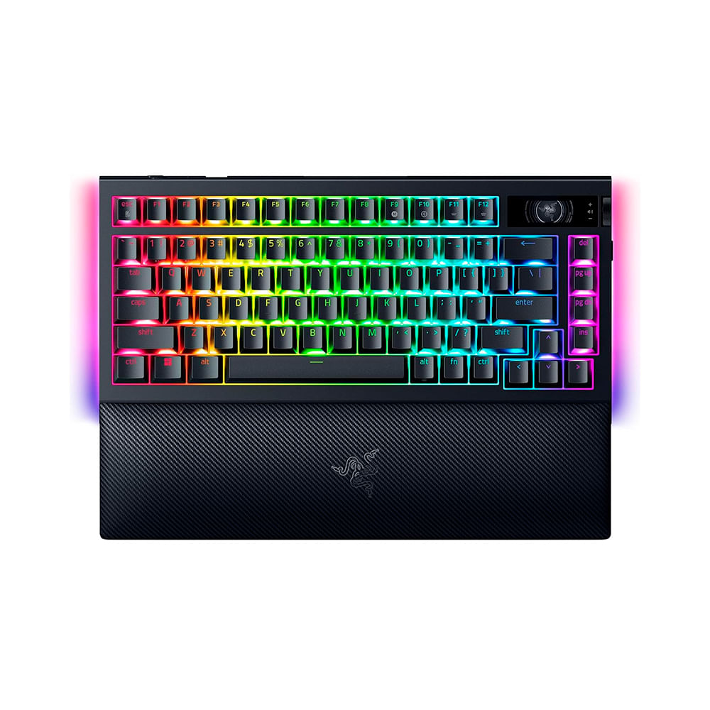 Teclado Gamer Razer Blackwidow V4 Pro 75% Orange Tactile Switches