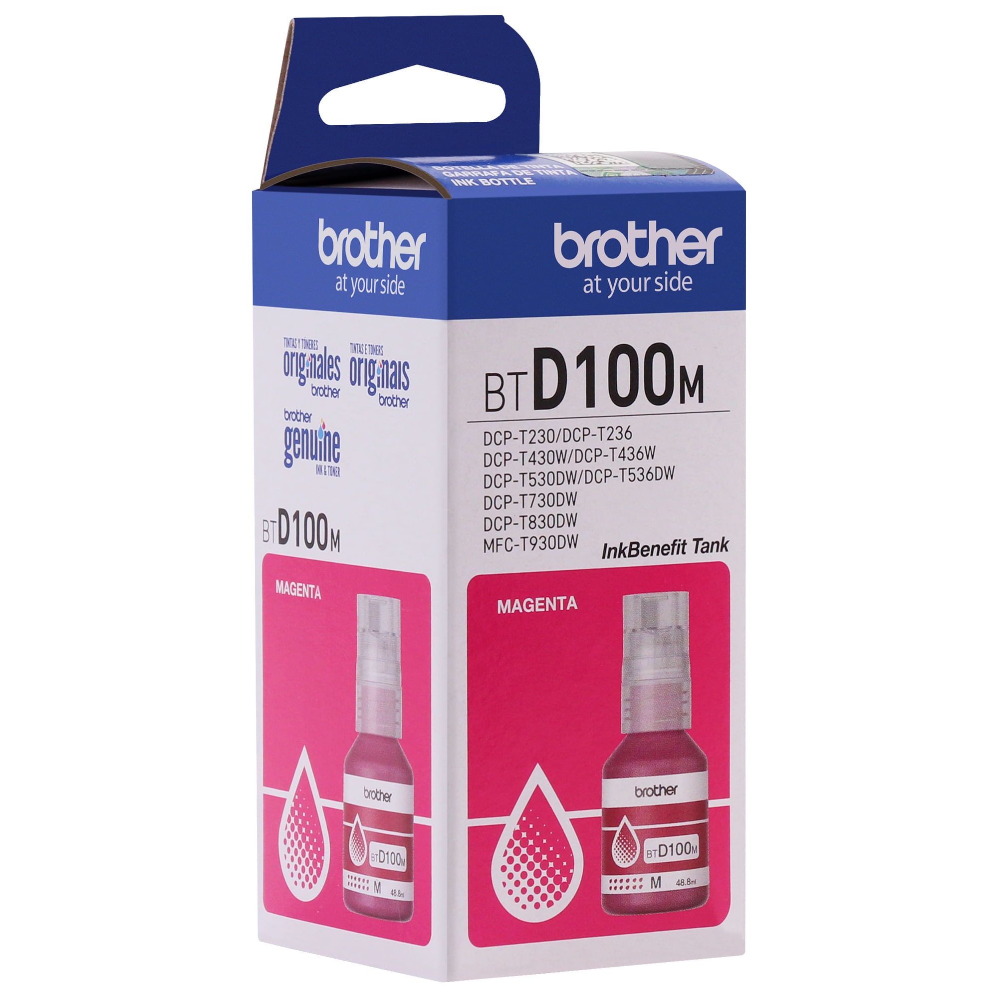 Tinta de Botella BROTHER BTD100M Magenta