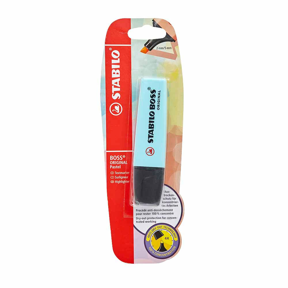 Resaltador STABILO Boss Turquesa Pastel