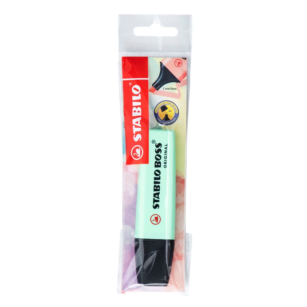 Resaltador STABILO Boss Menta Pastel