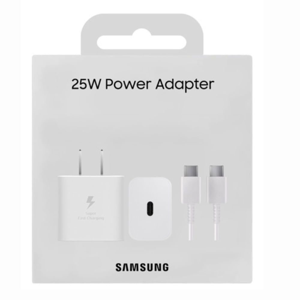 Cargador Samsung 25W Para Galaxy A25 Blanco Original