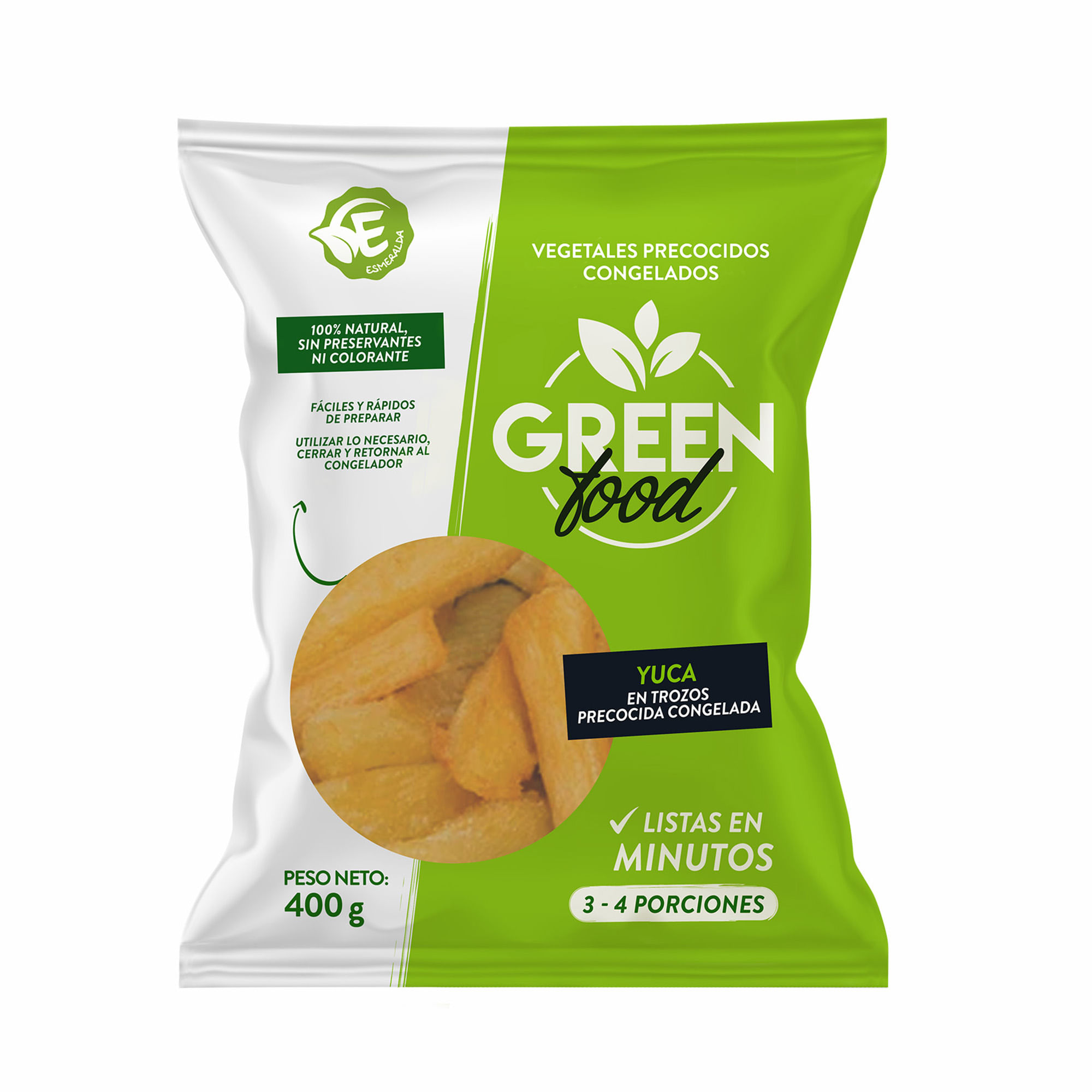 Yuca Amarilla Precocida GREEN FOOD Bolsa 400g