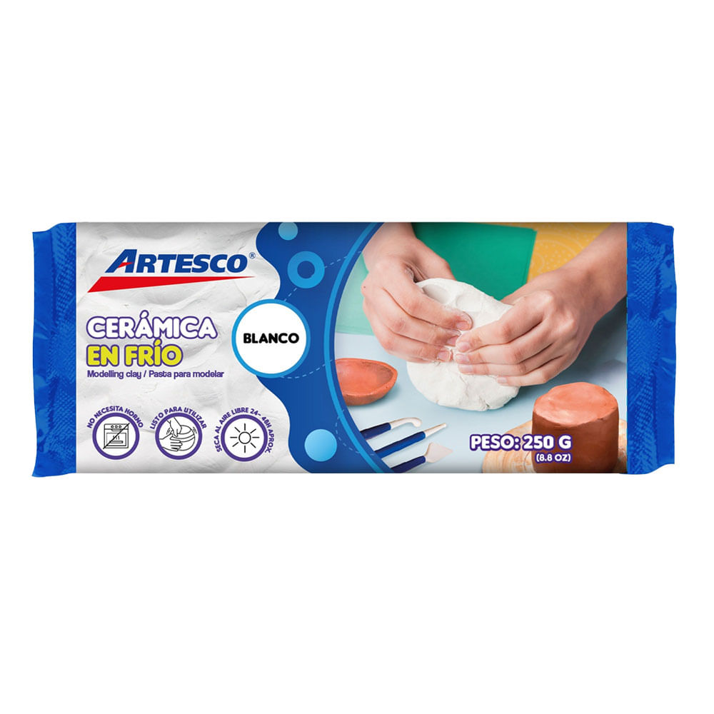 Cerámica en Frio Barra Bco ARTESCO 250Gr
