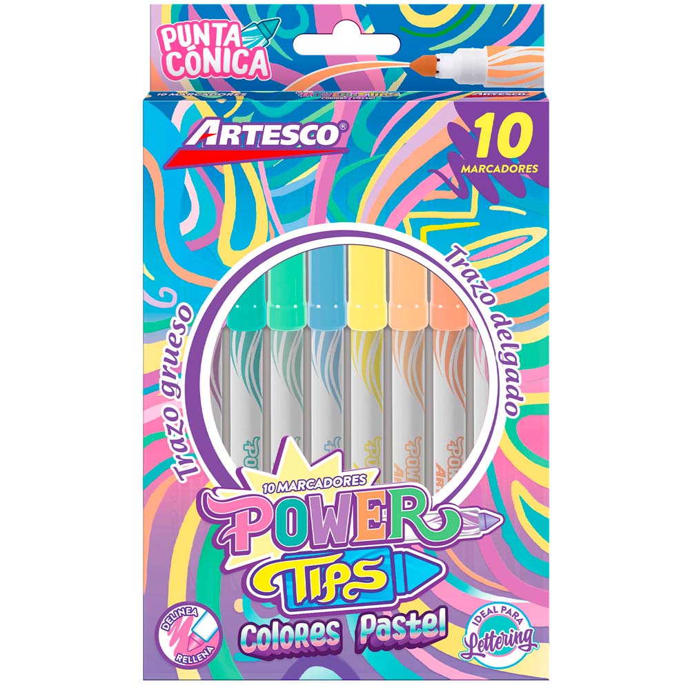 Power Tips Pastel ARTESCO X10