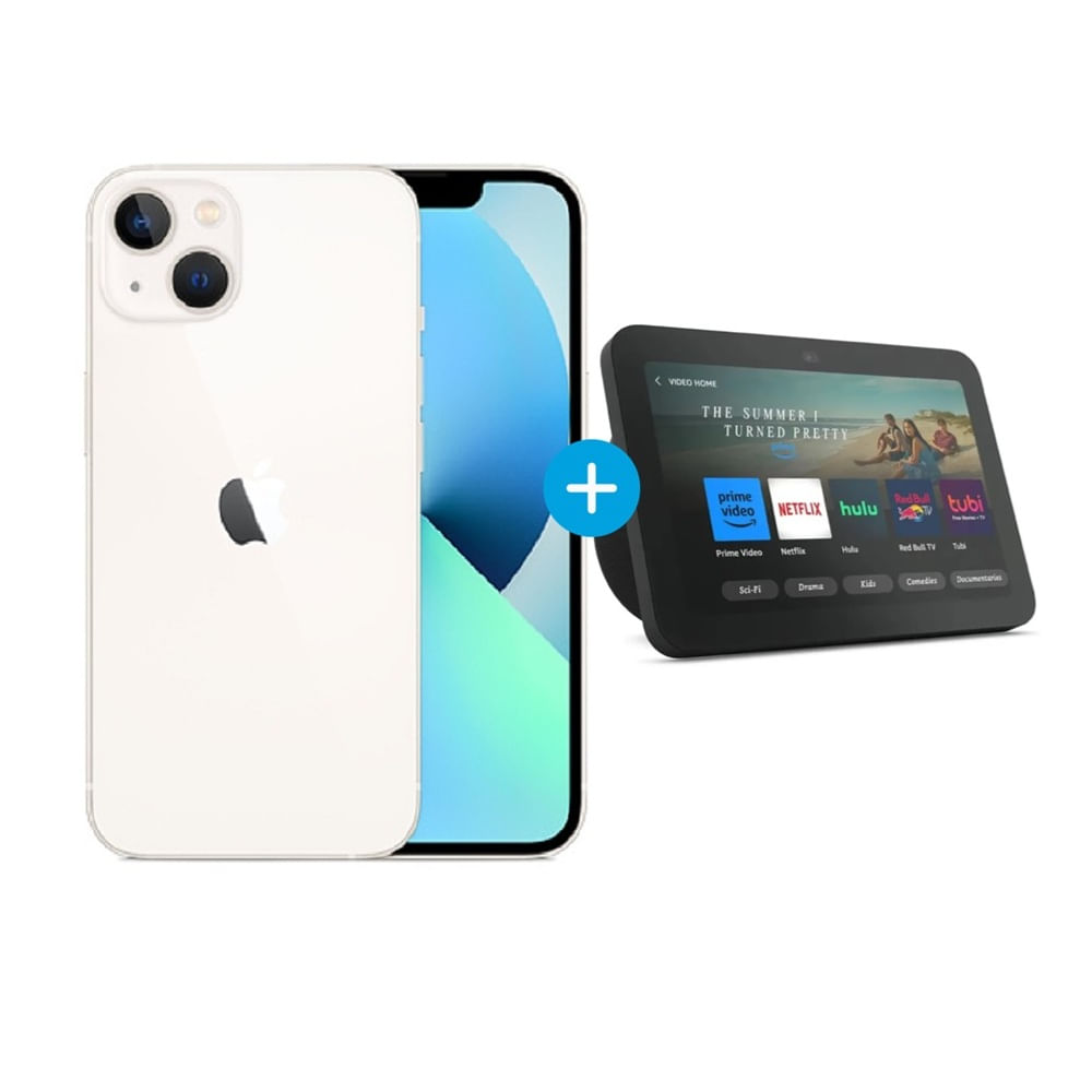 Combo iPhone 13 128GB" y Parlante Inteligente Amazon Echo Show"