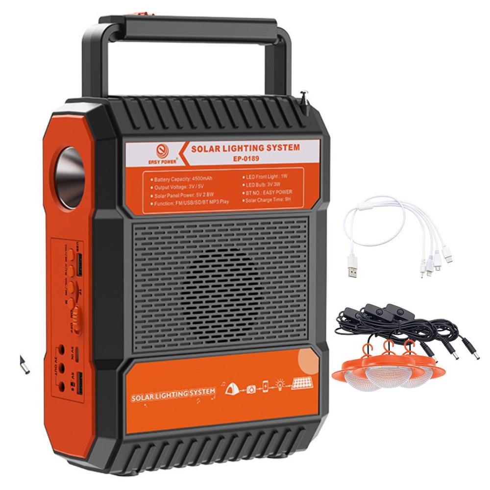 Parlante Bluetooth con Panel Solar Multifuncional SEISA TYN-189BT