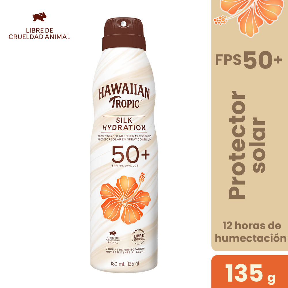 Protector Solar HAWAIIAN TROPIC Silk Hydration SPF 50 Frasco 180ml