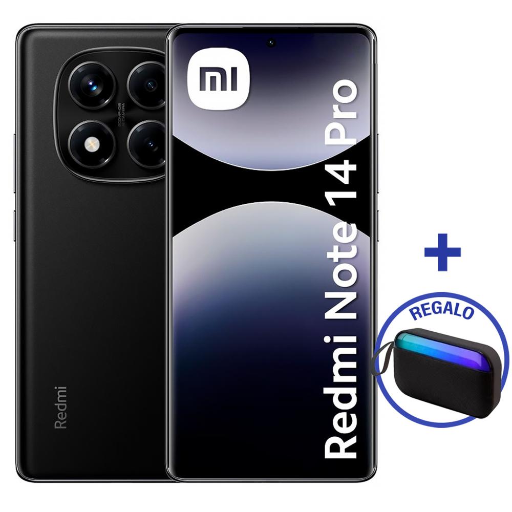 Celular XIAOMI Redmi Note 14 PRO 256GB+8GB Midnight Black + Mini Parlante