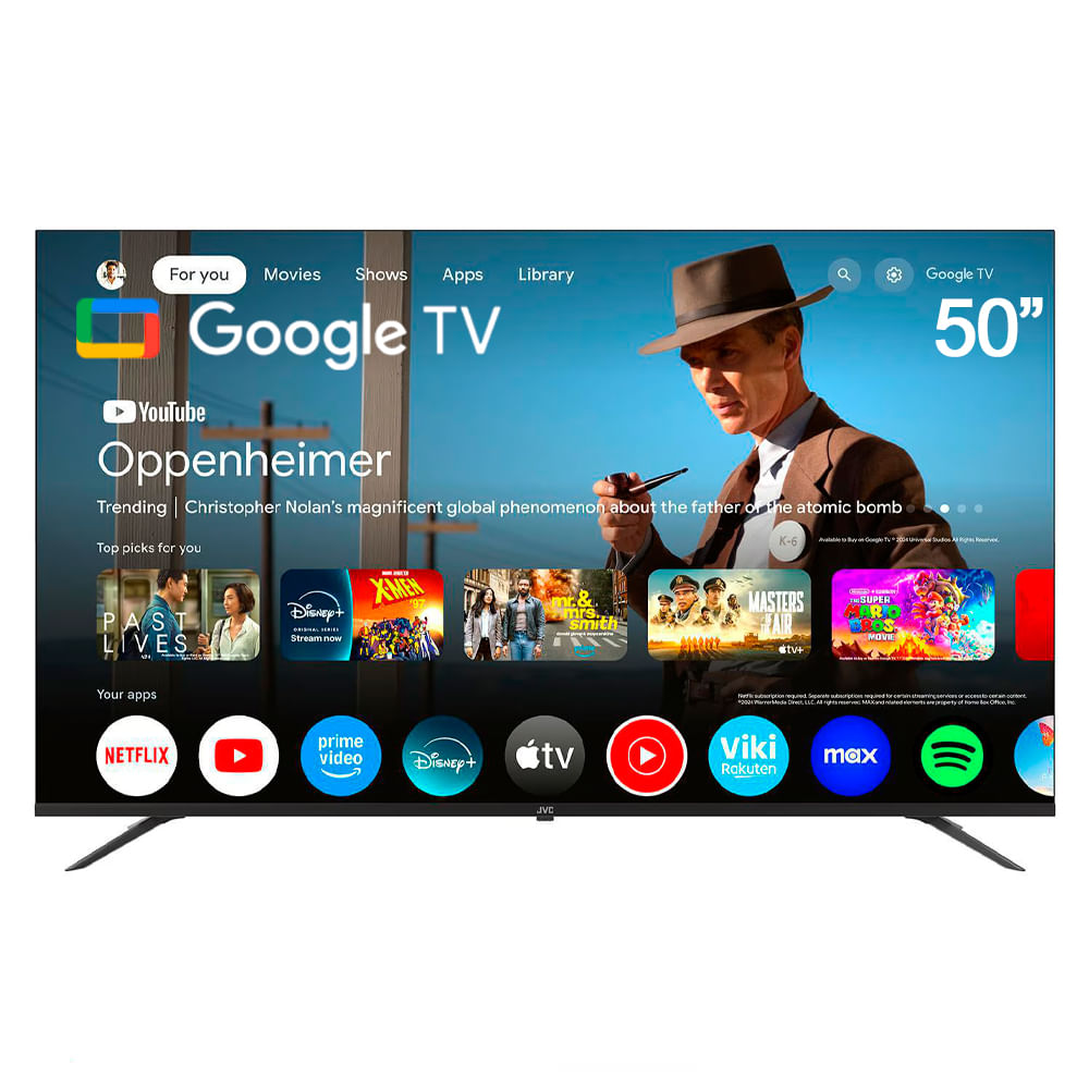 Televisor Smart UHD 4K JVC 50" LT-50KM548 Google Tv Bluetooth