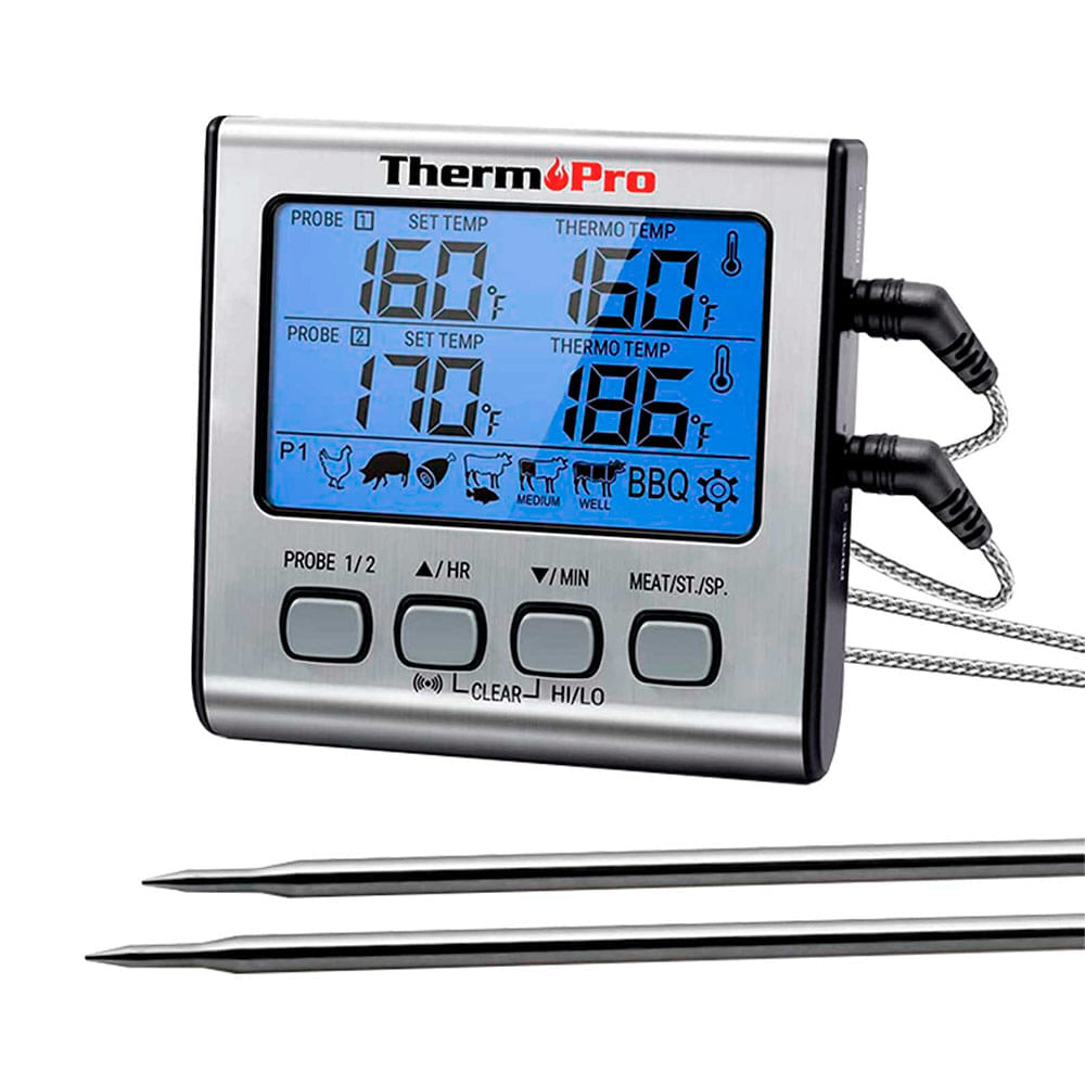 Termómetro de doble sonda Tp17 Grillcorp