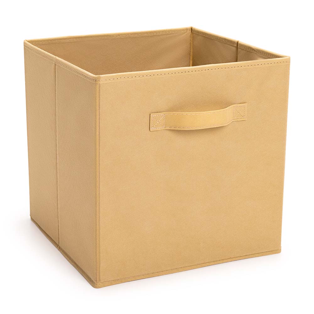 Caja organizadora de tela Grande 31x31 Camel Orange