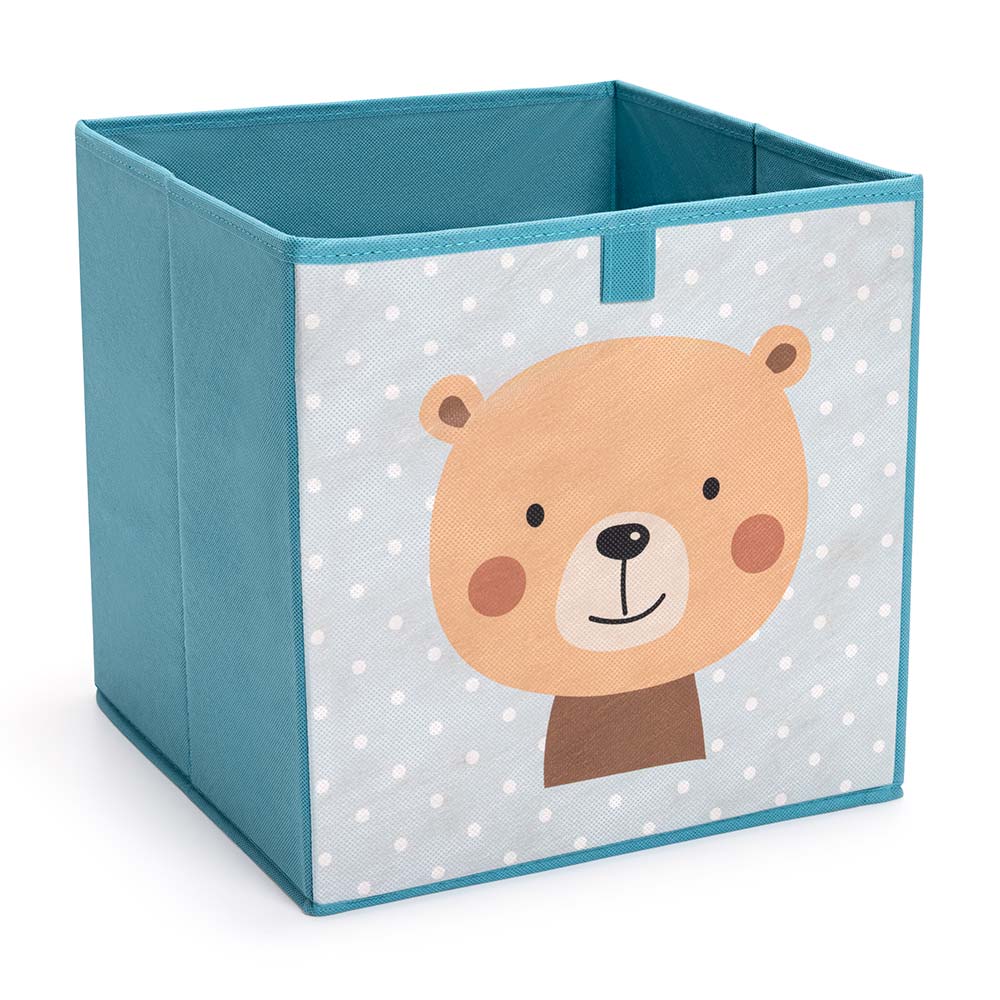 Caja organizadora de tela Grande 31x31 Oso Orange