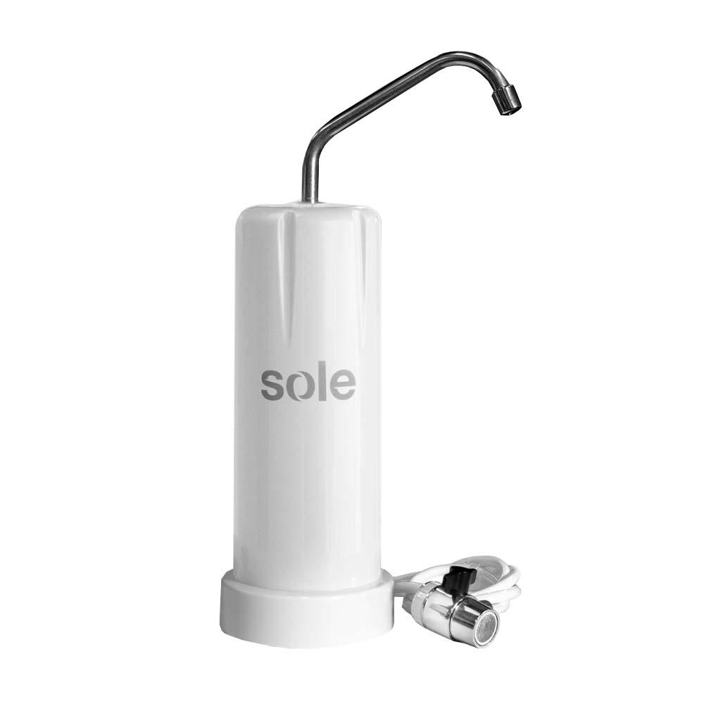 Purificador de Agua Sole Prime Sobre Lavadero 1.9L/min Blanco