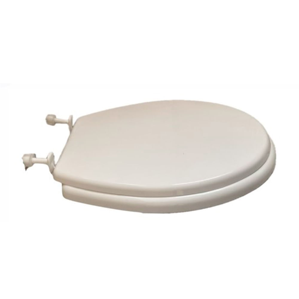 Asiento de inodoro redondo Liviano Fiori Blanco
