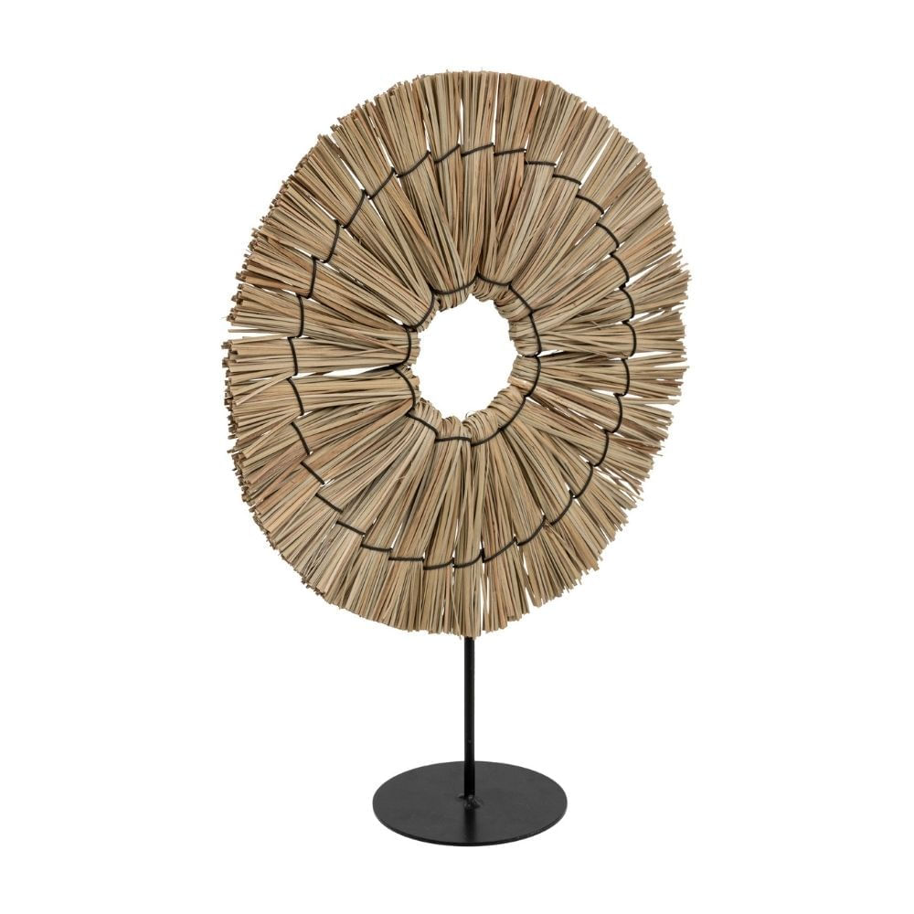 Adorno de Terraza Decoración de Mesa Rafia Círculo 31cm Atmosphera