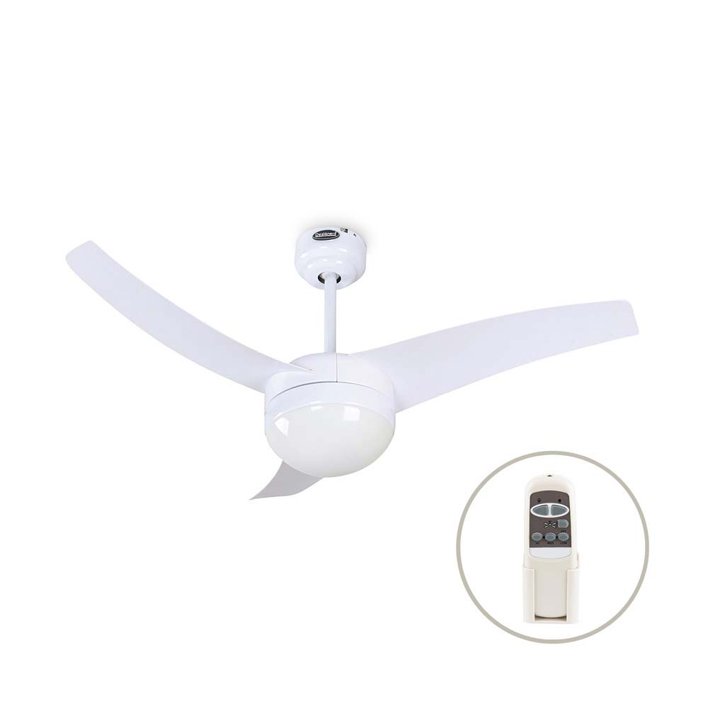 Ventilador de Techo Orange 42" 2 Luces con Control Remoto y Aspas Blancas
