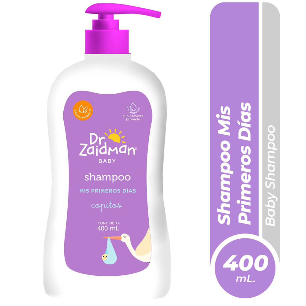 Shampoo para Bebé DR. ZAIDMAN Natural Botella 400ml