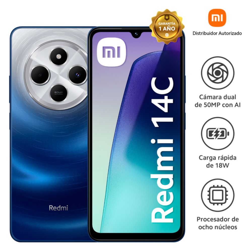 Celular Redmi 14C 6.88" 4GB RAM 256GB ROM  Starry Blue