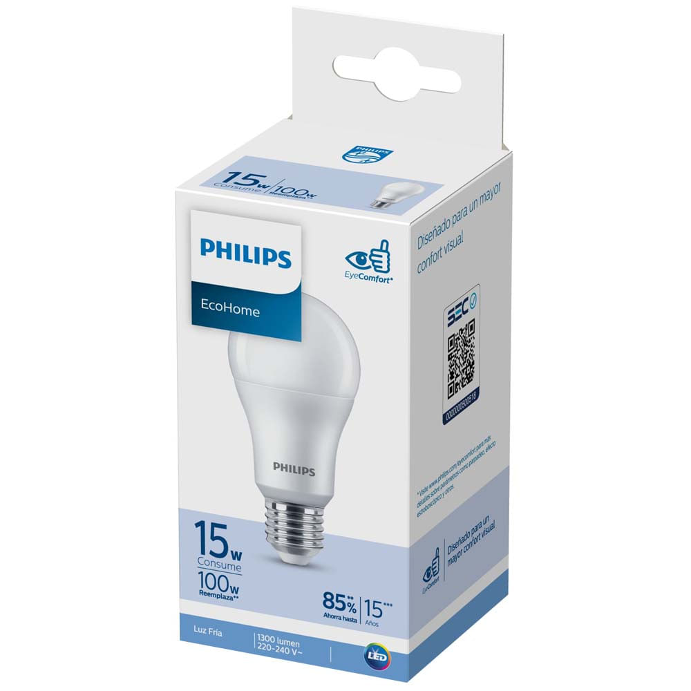 Foco Ecohome Led PHILIPS 15W Luz Fría