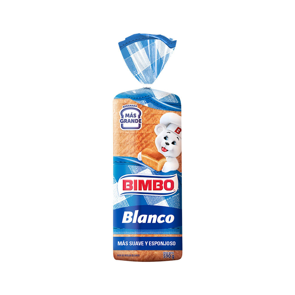 Pan de Molde BIMBO Blanco Familiar Bolsa 590g