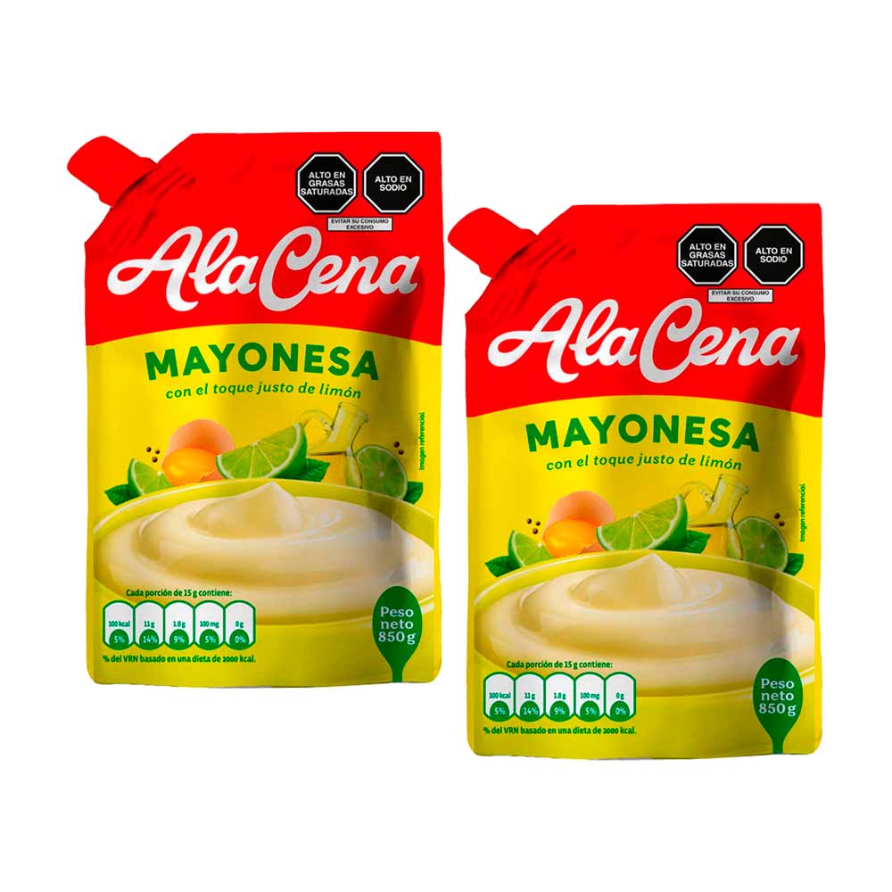 Pack Mayonesa ALACENA Doypack 850g x 2un