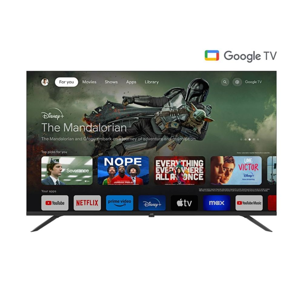 Televisor JVC 50" Utra HD 4K con Bluetooth y Google TV LT-50KB538