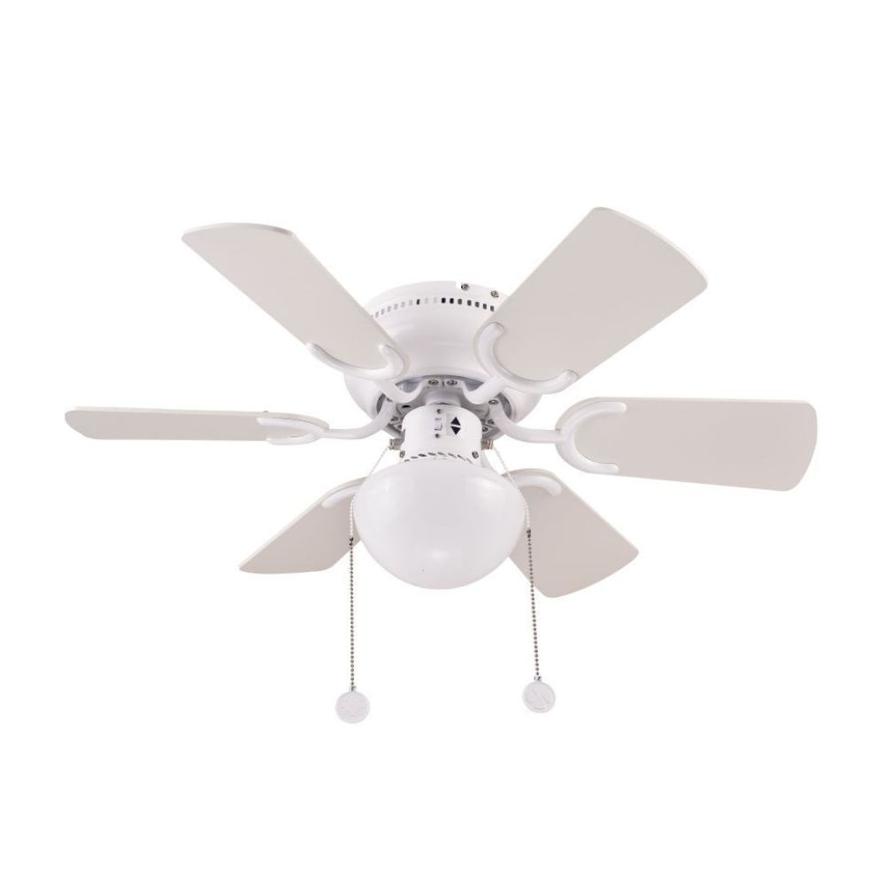 Ventilador de Techo Orange Atenas 30" 6 Aspas 1 Luz Blanco