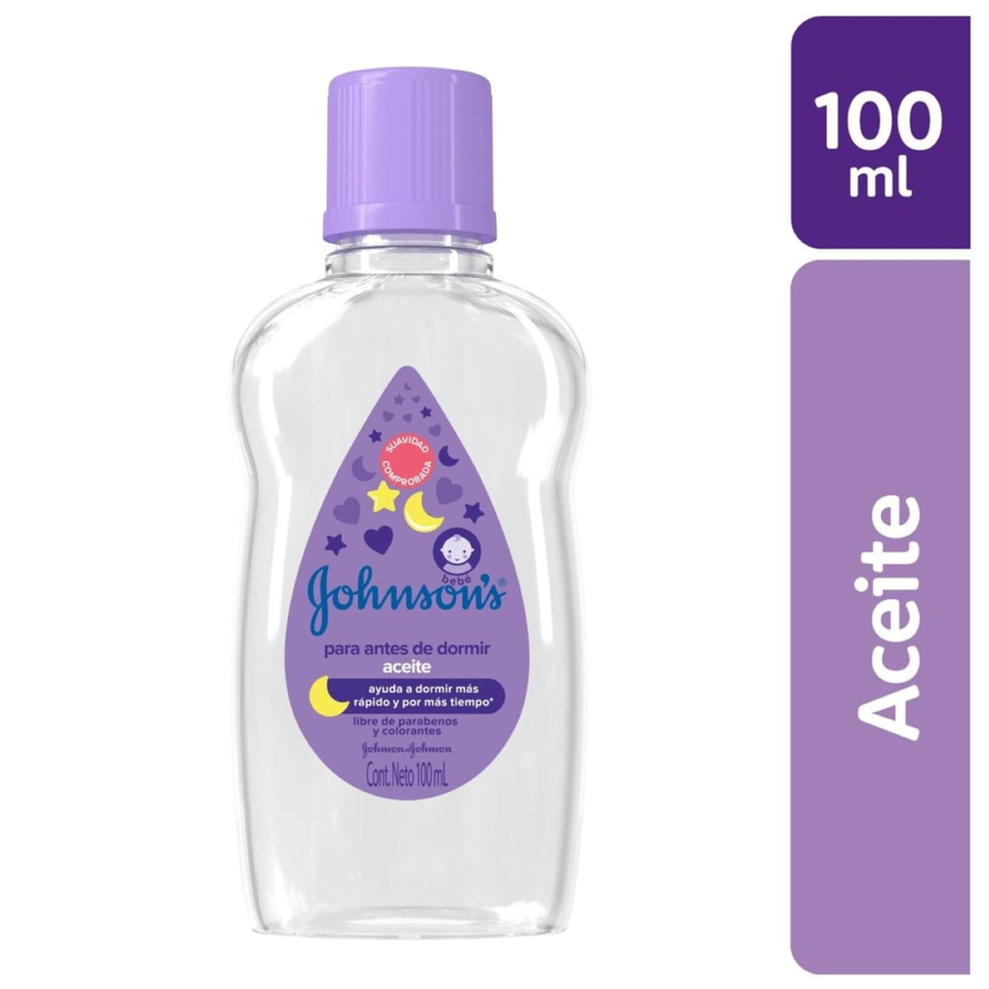 Aceite para Bebé JOHNSON'S BABY Antes de Dormir Botella 100ml