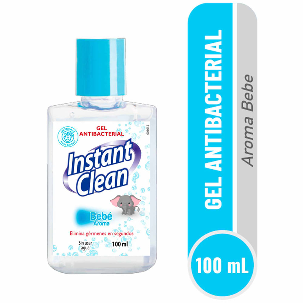Gel Antibacterial INSTANT CLEAN Bebé Botella 100ml