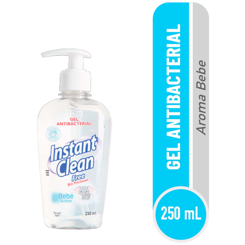 Gel Antibacterial INSTANT CLEAN Bebé Botella 250ml