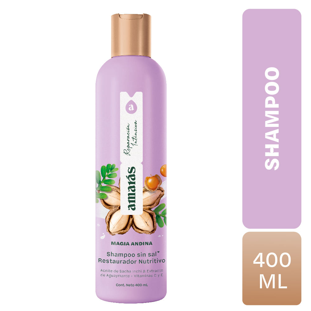 Shampoo AMARÁS Magia Andina Frasco 400ml