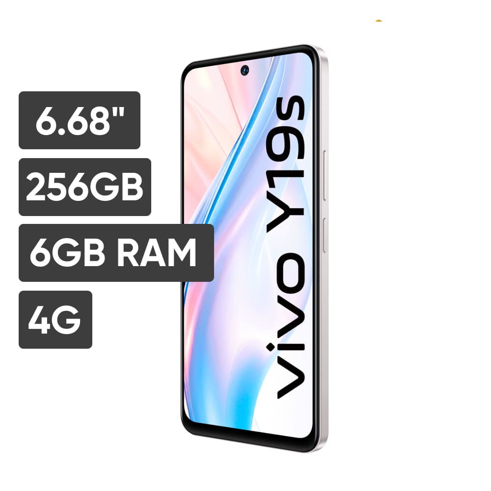 Smartphone VIVO Y19S 6.68" 256GB 6GB 50MP + 0.08MP Plata Perla