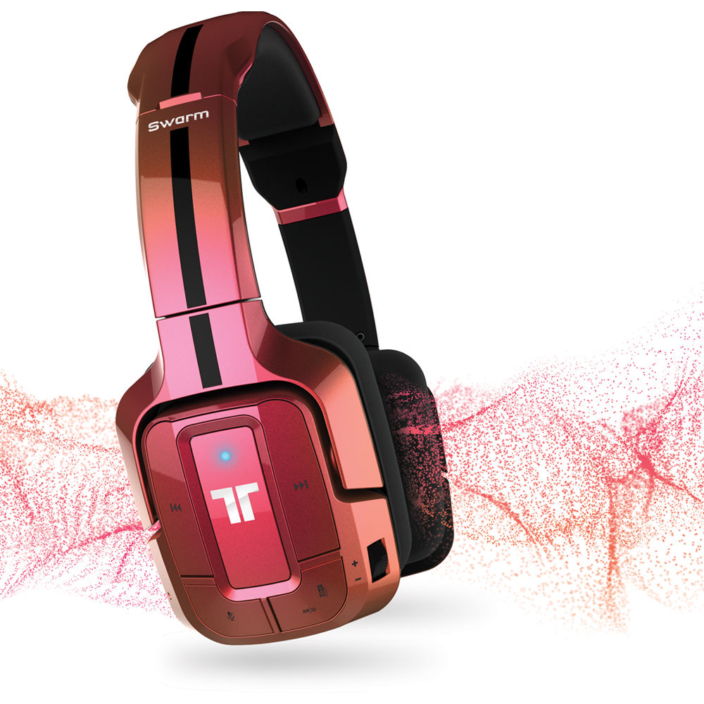 Auriculares Móviles Tritton Swarm (Rosa) - Sonido Surround Virtual AM3D, Conexión Bluetooth, Alcance