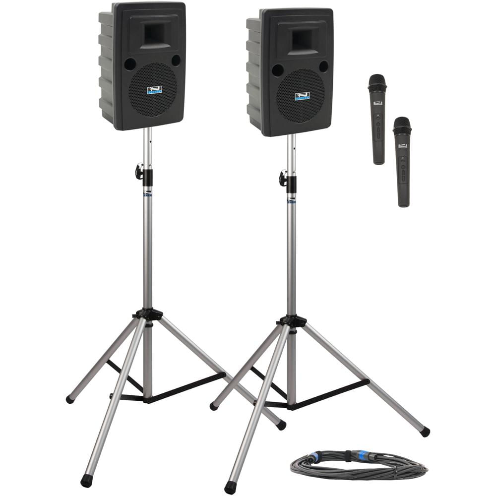 Anchor Audio LIB-DP2-HH Paquete Deluxe Liberty 2: Sistema PA Portátil Bluetooth con 2 Micrófonos Ina