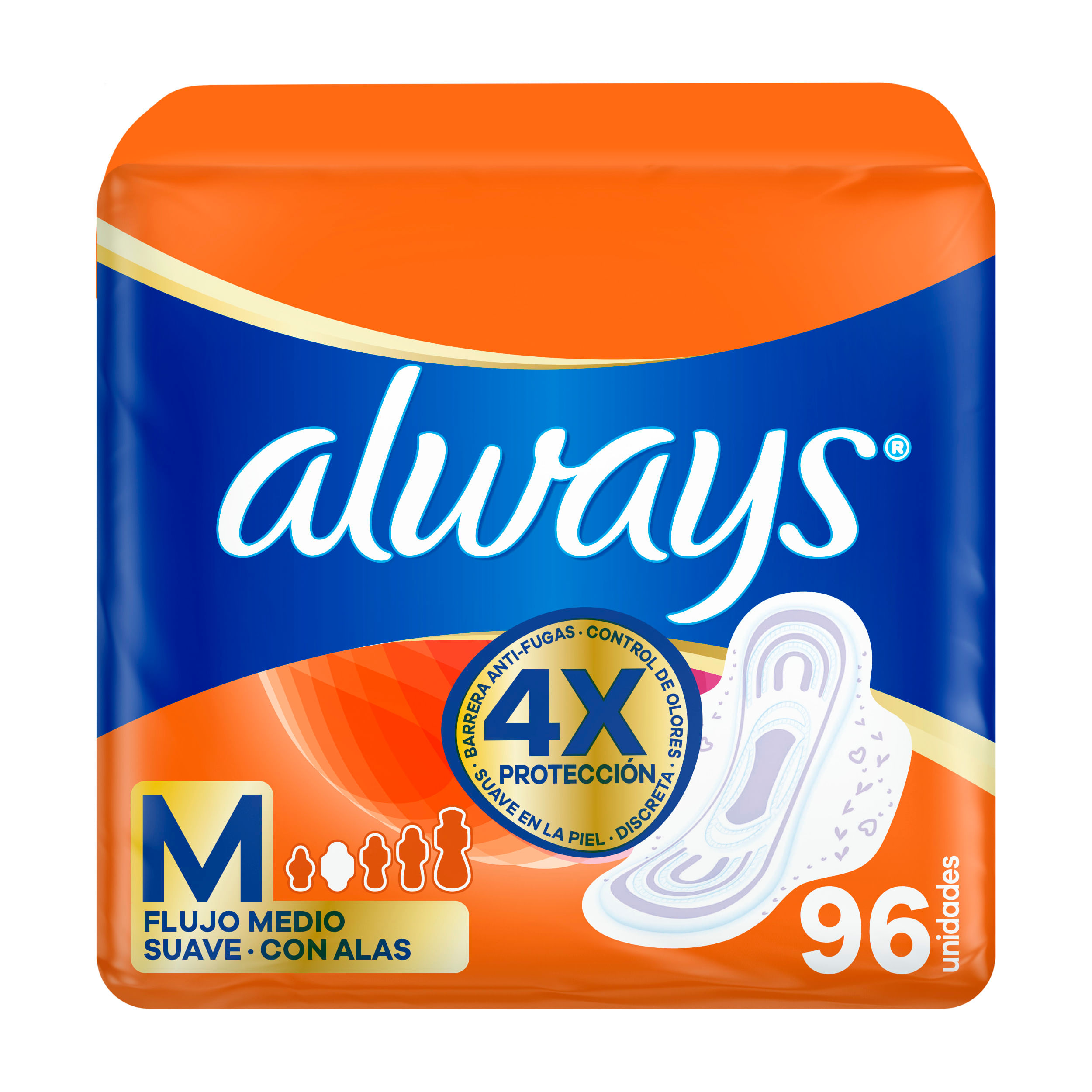 Toallas Maxi Protección Suave ALWAYS Paquete 32un
