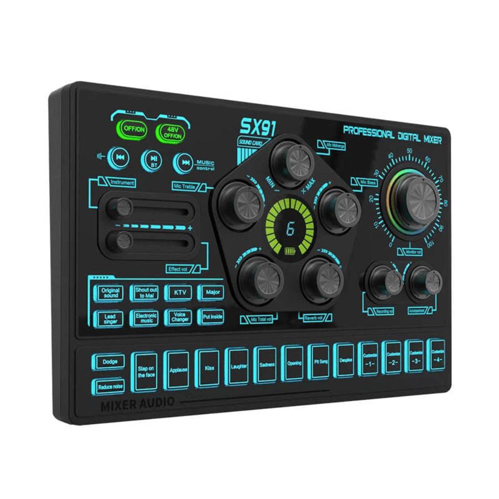 Tarjeta de sonido SX91 con Phantom power incorporado