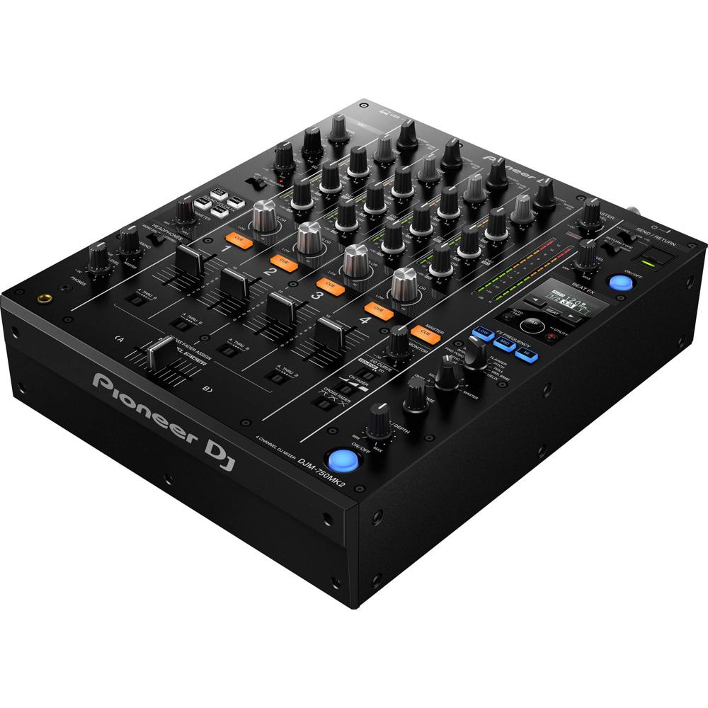 Pioneer DJ DJM-750MK2 Mezclador Profesional de Club 4 Canales con Tarjeta de Sonido USB - 4 Entradas