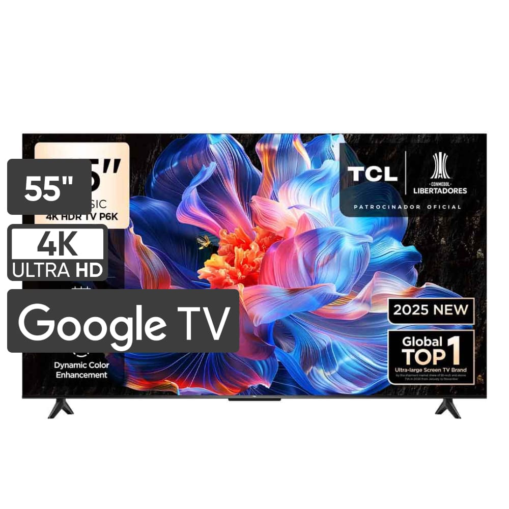 Televisor TCL LED 55" UHD 4K Smart TV 55P6K