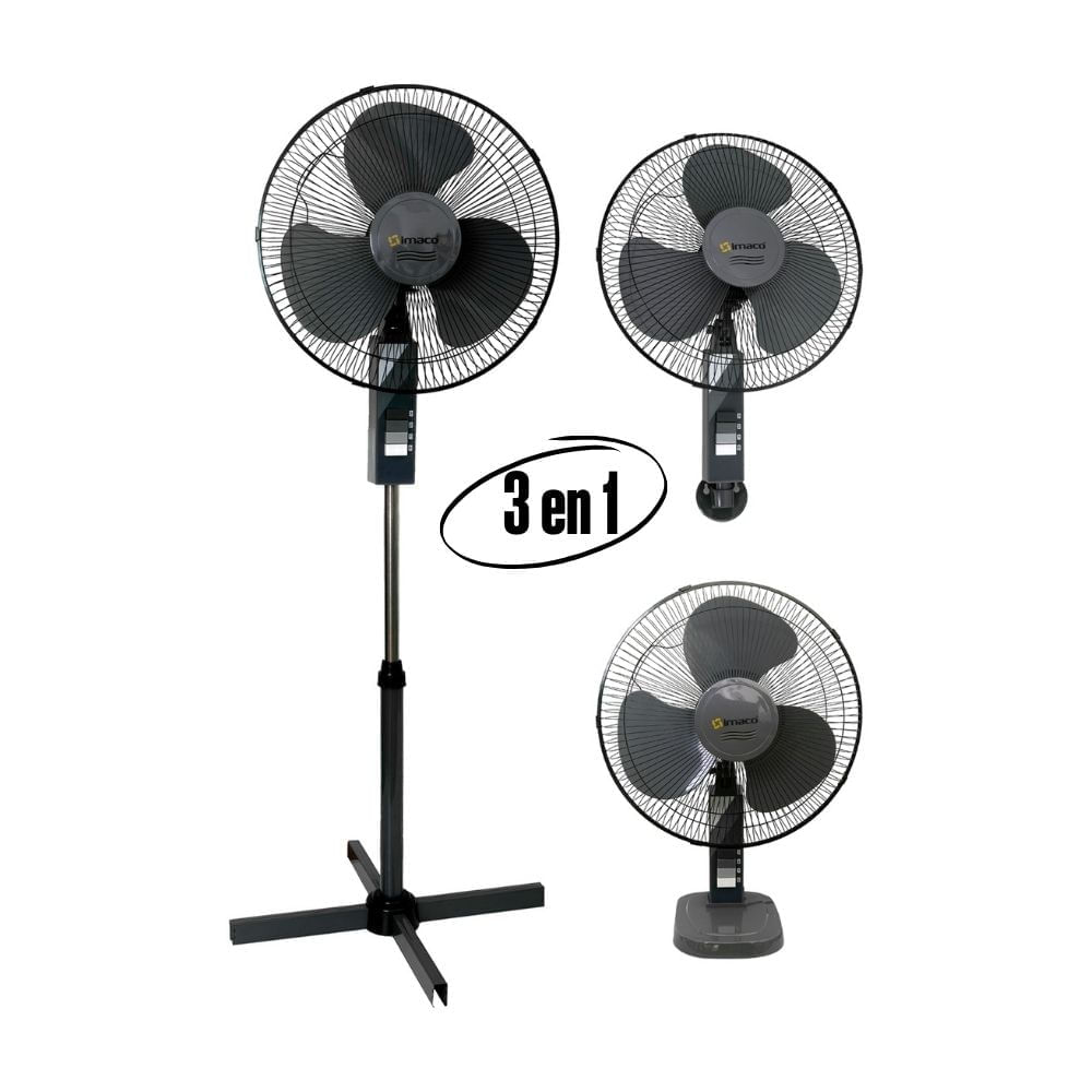 Ventilador 16" 3 en 1 Pedestal / Pared / Piso Imaco