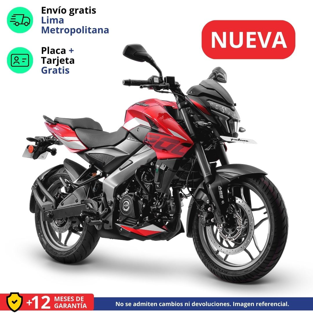 Moto Bajaj Pulsar NS 200 UG Rojo/Gris