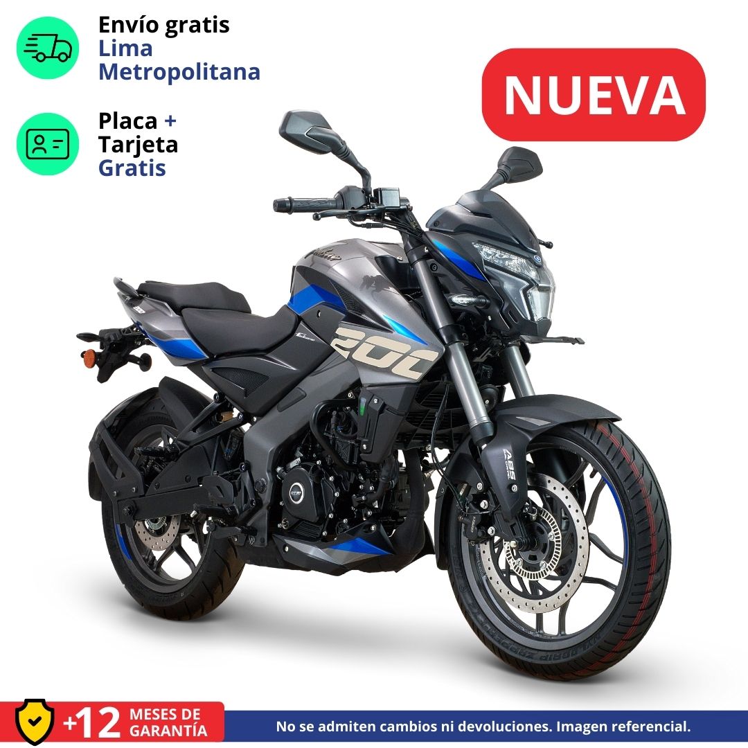 Moto Bajaj Pulsar NS 200 UG Azul/Gris